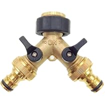 Doppio Rubinetto Per Lavatrice, Connettore A Y A 2 Vie Per Tubo Da Giardino Splitter Per Tubi Di Alimentazione Da 34 Splitter Per Tubo Da Giardino Distributore A Y In Ottone 88318333