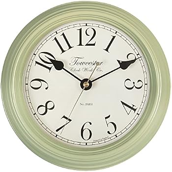 Jones Betty convex wall clock in sage green 30cm – Jones Clocks Jones Betty convex wall clock in sage green 30cm – Jones Clocks