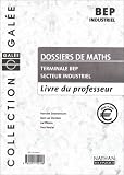 Image de Maths Terminale Bep Secteur Industriel  Livre du Professeur 2002