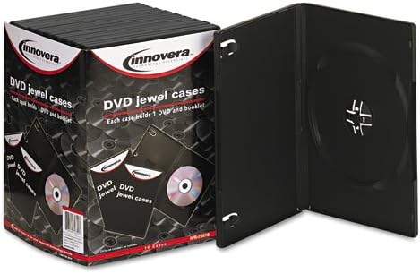 Standard DVD Case, Black, 10/Pack