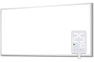 Heidenfeld Infrarotheizung HF-HP100-3 | 𝟭𝟬 𝐉𝐀𝐇𝐑𝐄 𝐆𝐀𝐑𝐀𝐍𝐓𝐈𝐄 - 1000 Watt - Bis 25 m² - Infrarot Heizkörper - Elektroheizung mit Thermostat - Überhitzungsschutz (HF-HP100-3 1000 Watt)