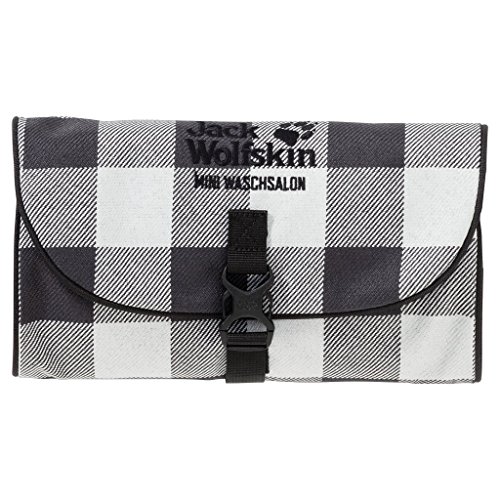 Jack Wolfskin Kulturbeutel MINI WASCHSALON, night blue, ONE SIZE, 86150-1010 grey lumber check