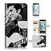 Produktbild (für iPhone 8/iPhone 7) Wallet Case Cover & Displayschutzfolie Bundle. a8415 Elvis Presley