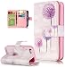 Produktbild Roreikes Apple iphone SE 5 5S, iphone SE 5 5S Case, Hülle Muster Blume Strap Wallet Cover Tasche Bunte Retro PU Leder Flip Case Handytasche Muster Schutz Hüllen im Bookstyle Handyhülle Ledertasche mit Stand mit Neun Funktion Kartenfächer Magnetverschluss Magnet Etui Schale Schutzhüllen für Apple iphone SE 5 5S