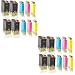 Produktbild 20x kompatible Tintenpatronen für Epson Stylus Office BX 635 FWD BX 925 FWD BX 935 FWD Epson Stylus SX 525 WD SX 535 WD SX 620 FW Black Cyan Magenta Yellow - T 1301 T 1302 T 1303 T 1304 - Color Quantum Serie