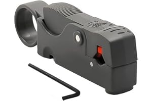 Greluma 1 pieza herramienta cortadora pelacables rotatoria de cables coaxiales Herramienta pelacables coaxiales para RG6, RG59 / 62 y RG58