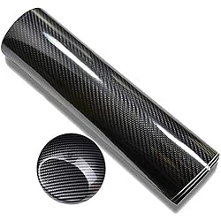Xinlie Autocollant de Voiture en Fibre de Carbone de Vinyle 6D Auto-Adhésif Imperméable à l'eau Sans Bulle 6D Film Autocollant Adhésif Vinyle Pour Voiture,Ordinateur,Coque de Smartphone,Moto(30*200cm)