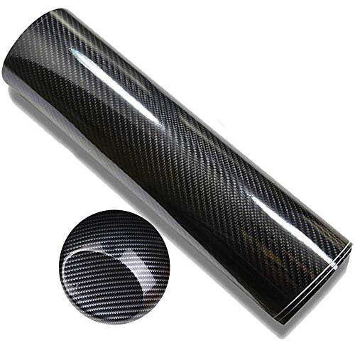Xinlie Autocollant de Voiture en Fibre de Carbone de Vinyle 6D Auto-Adhésif Imperméable à l'eau Sans Bulle 6D Film Autocollant Adhésif Vinyle Pour Voiture,Ordinateur,Coque de Smartphone,Moto(30*200cm)