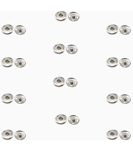 Bottoni Automatici 50 Paia - Chiusure A Pressione 7mm Trasparenti Per Cucito Abbigliamento E Borse - Foto 9