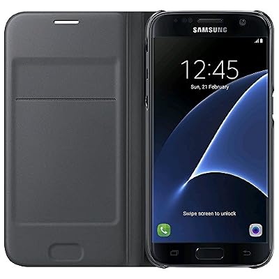 Samsung Flip Wallet Etui pour Samsung Galaxy S7 Noir