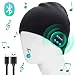 Produktbild ICETEK Bluetooth Kopfhörer Mütze Winter Beanie mit Bluetooth Stereo Kopfhörer, integriertem Mikrofon Damen Herren Jungen Kinder Einheitsgröße Sport Outdoor Schwarz