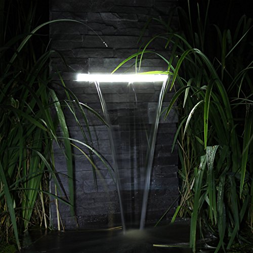 Wasserfall Set WFS1 mit LED Beleuchtung – Wasserschwall für Garten und Teich zum selber bauen - 3
