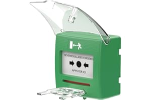 Déclencheur manuel pour issues de secours- Sewosy - SHOKV2-2 Contact - Vert