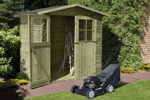 Gerätehaus Berlin Gartenschuppen Holz 180 x 180 cm von Gartenpirat® - 2