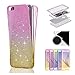 Produktbild Sycode Galaxy S8 Plus 360 Grad Glitzer Handyhülle,Galaxy S8 Plus Full Body 2 in 1 Hülle,Bling Glänzend Glitzer Kristall Modisch Gradient Farbe Ultra Dünn Front Back TPU Silikon Gel Stoßdämpfend Transparent Beidseitiger Vorne und Hinten 360°Double Doppelseitig Weich Komplette Slim Fit Full Handy Tasche Transparent Klar Protective Schale Etui Case Cover für Samsung Galaxy S8 Plus-Rosa Gelb