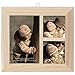 Multicraft Imports Wood 3 Window Photo Frame-8.125-Inch x 7.125-Inch