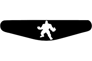 DECUS SHOP Decus-Shop Play Station PS4 Lightbar Sticker Aufkleber Hulk (schwarz)