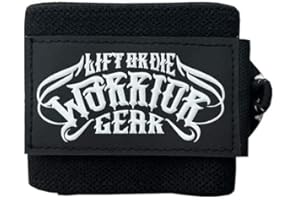 WARRIOR POWERLIFTING GEAR Bandes de Poignets 30cm Warrior Gear - Bande Poignet Fitness/Musculation - Paire de Bandes de Poignet pour Petits gabarits, Femmes et débutants