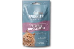 CATSPRINKLES Taurine Supplement for Cats, Amino Acid, Supports Longevity, Health, Immune System, Nervous System and Muscle Function