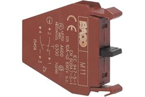 BACO LM11 Élément de Contact 1 NF (R), 1 NO (T) à Rappel 600 V 1 pc(s)