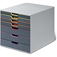 Durable VARICOLOR 7 Drawer Unit | Desktop Drawer Set with 7 Colour ...