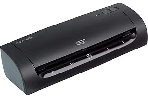 GBC Laminiergerät A4 Fusion 1000L, High Speed Laminieren, 4 min Aufwärmzeit, Heiß-/ Kaltlaminieren, für Visitenkarten-Größe bis A4, Ideal für Home Office oder kleine Büros, Schwarz, 4400744EU