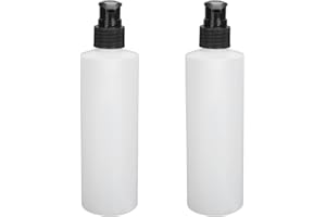 Denash Dispenser con Pompa Scalda Olio per Massaggi, Accessorio di Ricambio Bottiglia Dispenser con Pompa Scalda Olio per Massaggi Bianca 2 Pezzi 250 Ml Riutilizzabile per Lozione