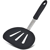 Spatola In Silicone Larga 11,9 Cm - Resistente Al Calore 230°C, Con Manico Ergonomico E Foro Per Appenderla, Ideale Per Frittelle E Omelette - 2