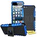 Produktbild iPhone 5C Handy Tasche, FoneExpert® Hülle Abdeckung Cover schutzhülle Tough Strong Rugged Shock Proof Heavy Duty Case für Apple iPhone 5C + Displayschutzfolie (Blau)