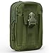 Produktbild MoKo Taktische Hüfttaschen Molle Tasche, Mehrzweck Universal Outdoor Reißverschluss EDC Pouch Handy Armee Camo, iPhone XS Max/XR/XS/X/8 Plus, Samsung Galaxy S9+/S9 - Grün