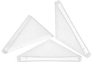 sourcing map 20Pcs Plastic Corner Protectors 4x50mm Right Angle Shape Glass Corner Guards Cushion for Corner Protection of Glass, Mirror, Tile, White