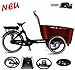 Produktbild Elektro Transportfahrrad/Bakfiets Vogue Carry 7 Gang Braun-Schwarz