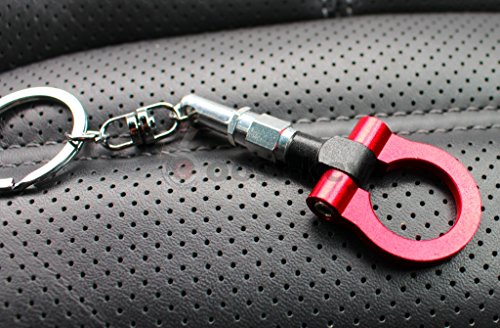 Preisvergleich Produktbild Abschleppöse Rot Eloxiert Schlüsselanhänger Rennsport Pfeil Abschlepphaken Anhänger von VmG-Store