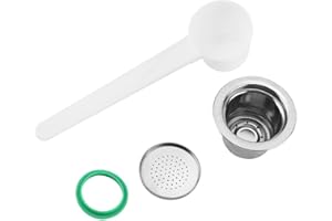 CHICIRIS Kapsułki do kawy, wielokrotnego użytku, ze stali nierdzewnej, kompatybilne z ekspresami do kawy