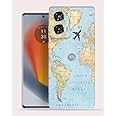 OggyBaba Word Map Moto Edge 50 Fusion 5g Mobile Back Skin Rear Screen Guard Protector Film Wrap (Coverage - Back+Camera+Sides)