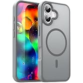 URUCHI G&uuml;&ccedil;l&uuml; Manyetik Telefon Kılıfı, [Mag-Safe ile Uyumlu] [Askeri D&uuml;zey D&uuml;şme Koruması] [G&uuml;&ccedil;l&uuml; Silikon Kenarlar] İnce Yarı 