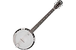Gear4music Guitar Banjo – 6 String Closed Back Mahogany Body