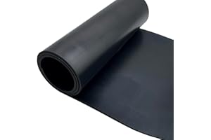 DOUJIAO Rotoli di gomma, fogli di neoprene, tappeti antivibrazione, Rubber sheet, banco da lavoro, protezione per pavimenti, isolamento, anti-vibrazione, antiscivolo (400mmx3mmx1m)