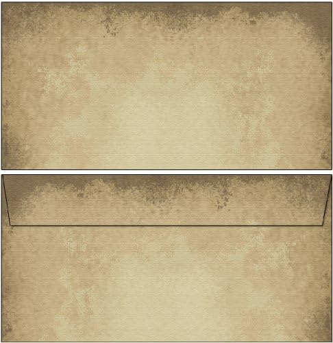 Envelopes Motif Old Paper 50 pcs DIN Long without Window 6602