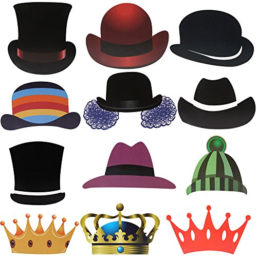 RYMALL 90PCS Neuer Stil Tlg Photo Booth Geburtstags Hochzeits Partei Funny Verkleidung [Schnurrbart Lippen Brille Krawatte Hüten] Dekoration Fotorequisiten Set - 4