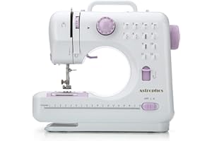 Mini Sewing Machine for Beginner by Astrophos - Small Electric Sewing Machines with 2 Speed 12 Built-in Stitch Patterns AP-054-UK-A1