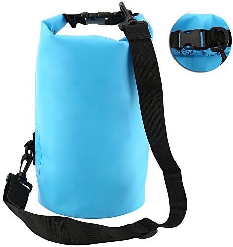 hotbesteu Waterproof Dry Bag Sack 5L 10L 20L With Long Adjustable Shoulder Strap Perfect For Kayaking Boating Canoeing Fishing Rafting Swimming Camping Snowboarding (blue, 10L)