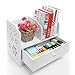 Produktbild Home-Neat 2-stufig Ausschnitt Regal Desktop Lagerung Organizer Regal Rack mit einer Schublade für Home Küche Bad Schlafzimmer Büro