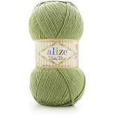 Alize Baby Best D&uuml;z T&uuml;rk Y&uuml;n&uuml;, T&uuml;ylenmez, 5 x 100 g (485)