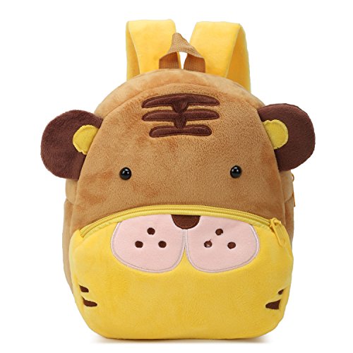 Mochila Infantil Kindergarten Guarderia Animales Linda Bolso Bebe Escuela Dibujos Animados para niña y niño 1-3 años,Tigre