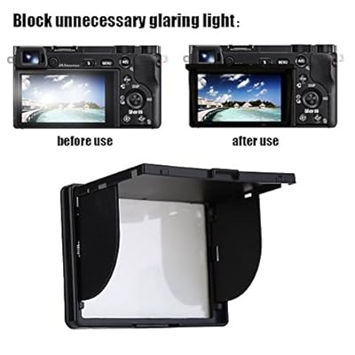 Acouto Screen Cover  3 Inch Camera LCD Monitor Screen Cover Sun Shade Hood Flexible Protective Cover