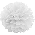 15PCS Fiori Di Carta Pom Pon Decorativi - Palline Carta Velina 20/25/30cm Per Compleanni, Matrimoni E Feste - Foto 11