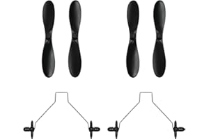 HAWK'S WORK Propeller & Räder für RC Cessna und RC Eagle (2 Paare)