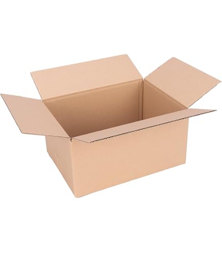 Pemtow Lot de 20 boîtes d'expédition en carton ondulé marron pour emballage, courrier, affaires, 17,8 x 12,7 x 5,1 cm