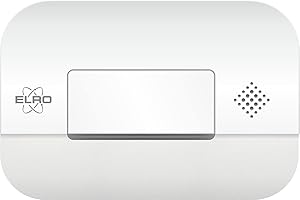 Elro FC2702 Rilevatore di Monossido di Carbonio - Sensore 10 Anni - Secondo En50291 - Con Pulsante di Prova e Batteria Indicatore di Avvertimento, Bianco